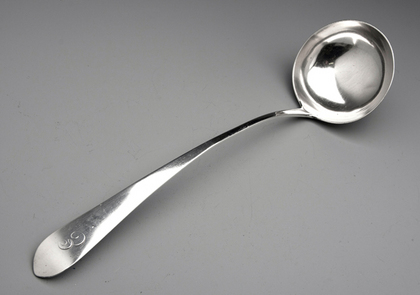 Scottish Provincial Silver Soup Ladle - John Heron, Greenock
